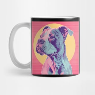 Retro American Staffordshire Terrier: Pastel Pup Revival Mug
